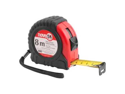 Trena Curta de Aço Emborrachada 8 Metros x 25mm - Nove54