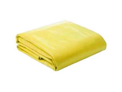 Lona Plástica Pesada Amarela 4M x Metro 80 Micras - Lealplastic