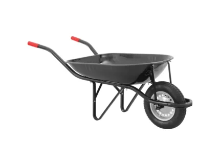 Carrinho de Mão Caçamba 45L Preta com Pneu e Camara - Nove54