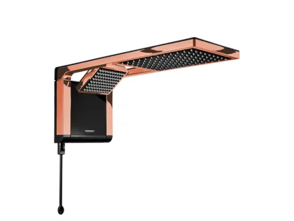 Ducha Acqua Duo Ultra Eletrônico Preto com Rose Gold 220V 7800W - Lorenzetti