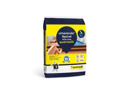 Argamassa Cimentcola Flexível ACIII Cinza 20Kg - Quartzolit