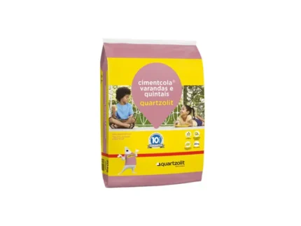 Argamassa Cimentcola Varandas e Quintais Cinza 20Kg - Quartzolit
