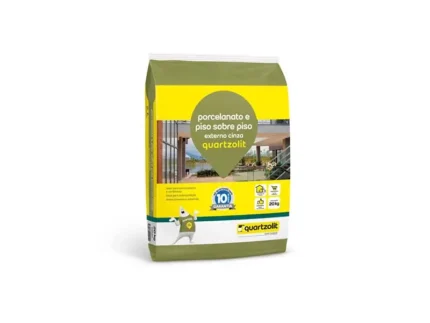 Argamassa Porcelanato e Piso Sobre Piso Externo Cinza 20Kg - Quartzolit