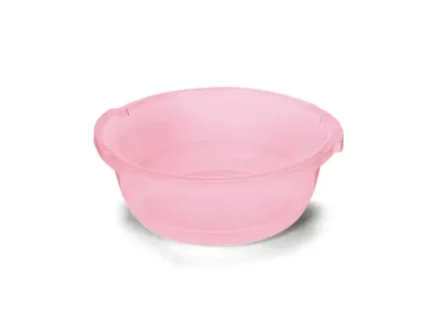 Bacia Plástica Graduada e Resistente Rosa 11L - Plasvale