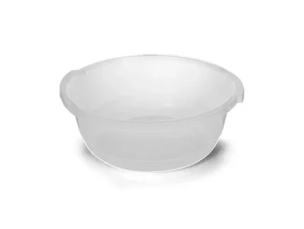 Bacia Plástica Graduada e Resistente Transparente 19,5L - Plasvale