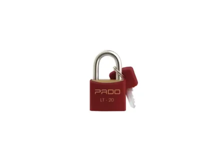Cadeado Latão 20mm Vermelho - Pado