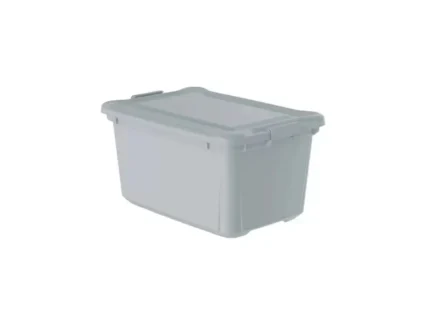 Caixa Plastica Organizadora Eco Cinza 27 Litros - Plasvale