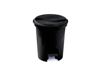 Lixeira Plástica com Pedal Preta 13L - Plasvale