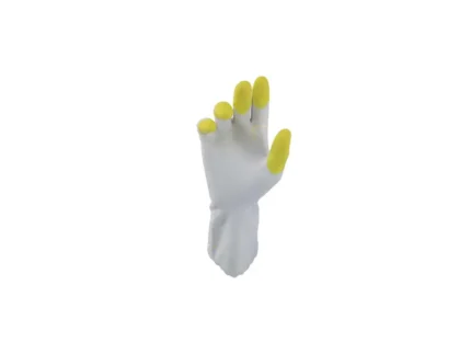 Luva de Segurança Látex Silk Touch Amarela Tamanho 8/M - Super Safety