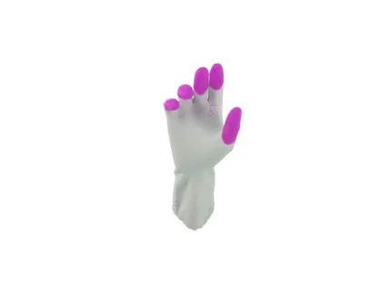Luva de Segurança Látex Silk Touch Rosa Tamanho 7/P - Super Safety