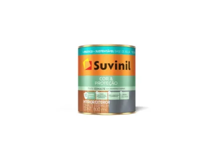 Tinta Esmalte Premium Cor & Proteção Base de Água Acetinado Branco Neve 900ml - Suvinil