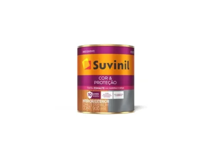 Tinta Esmalte Sintético Premium Cor & Proteção Base de Solvente Acetinado Branco Neve 900ml - Suvinil