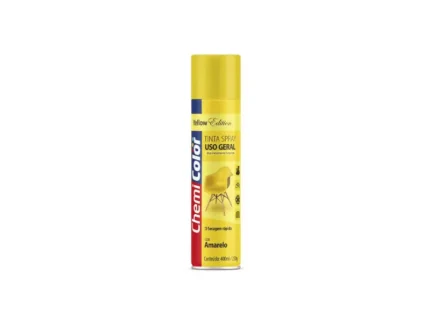 Tinta Spray Uso Geral Amarelo 400ml / 250g - Chemicolor