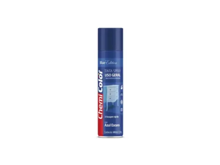 Tinta Spray Uso Geral Azul Escuro 400ml - Chemicolor