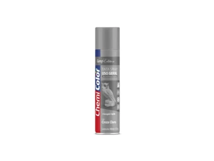 Tinta Spray Uso Geral Cinza Claro 400ml / 250g - Chemicolor
