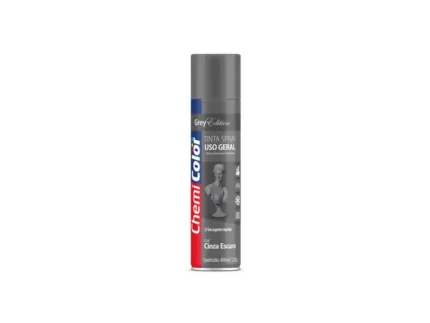 Tinta Spray Uso Geral Cinza Escuro 400ml / 250g - Chemicolor