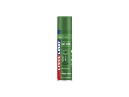 Tinta Spray Uso Geral Verde Escuro 400ml / 250g - Chemicolor