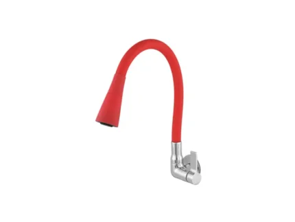 Torneira Cozinha Parede Plaza Softflex Flexível Gourmet Vermelha 3510 1/4" Volta C70 - Metais Perola