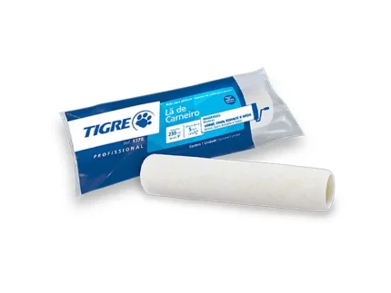 Rolo Lã Carneiro Natural 1378 23cm sem Cabo - Tigre