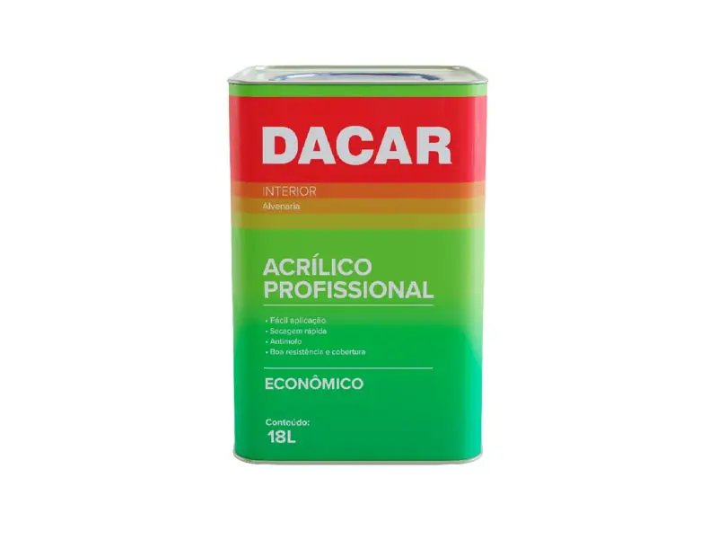 Tinta Acrilica Profissional 18L Banco Neve - Dacar