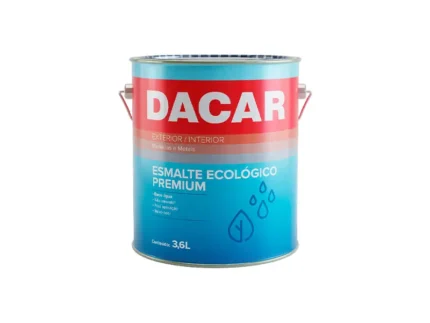 Tinta Esmalte Ecologico Premium Base de Água Fosco Branco Neve 3,6L - Dacar