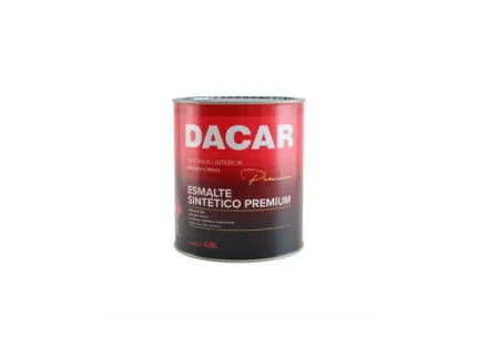 Tinta Esmalte Sintético Premium Base de Solvente Brilhante Branco Neve 900ml - Dacar