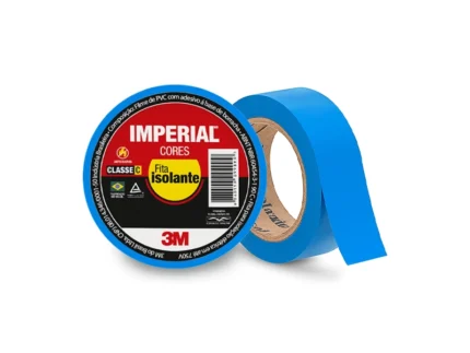 Fita Isolante Imperial Uso Doméstico 18mm x 10 Metros Azul - 3M