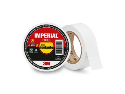 Fita Isolante Imperial Uso Doméstico 18mm x 10 Metros Branca - 3M
