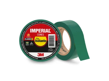 Fita Isolante Imperial Uso Doméstico 18mm x 10 Metros Verde - 3M