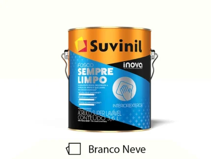 Tinta Acrílica Premium Inova Fosco Sempre Limpo 3,6L Branco Neve - Suvinil