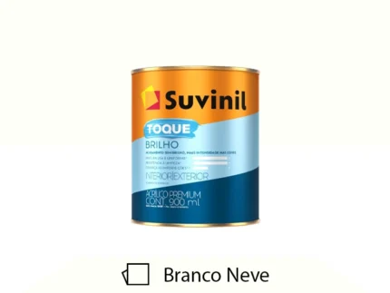 Tinta Acrílica Premium Toque Brilho 900ML Branco Neve - Suvinil