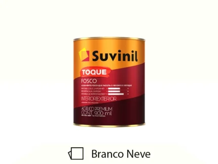 Tinta Acrílica Premium Toque Fosco 900ML Branco Neve - Suvinil