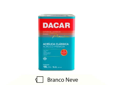 Tinta Acrílica Premium Classica Fosco 18L Branco Neve - Dacar