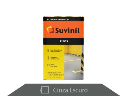 Tinta Acrílica Premium Piso 18L Cinza Escuro - Suvinil