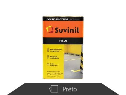 Tinta Acrílica Premium Piso 18L Preto - Suvinil