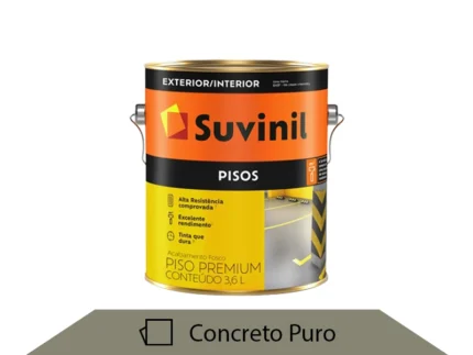 Tinta Acrílica Premium Piso 3,6L Concreto Puro - Suvinil