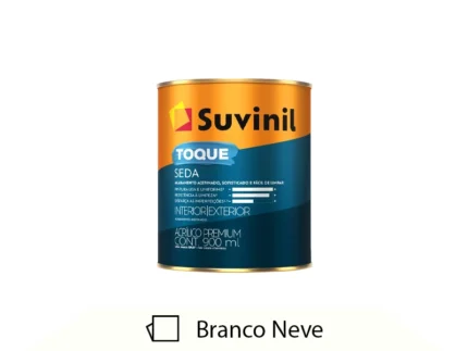 Tinta Acrílica Premium Toque Seda 900ML Branco Neve - Suvinil