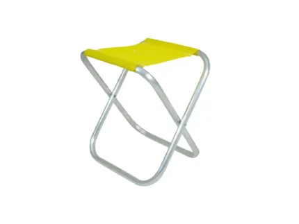 Banqueta em Alumínio Dobrável Amarela - Bel