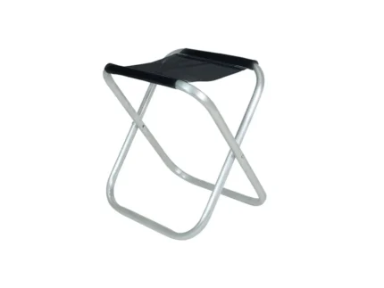 Banqueta em Alumínio Dobrável Preta - Bel