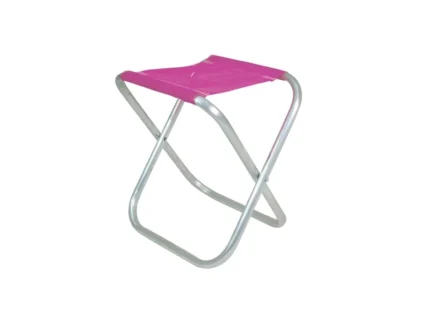 Banqueta em Alumínio Dobrável Rosa - Bel