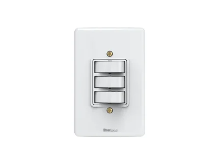 Conjunto Interruptor 2 Teclas Simples 10A 250V + 1 Tecla Paralelo 10A 250V Artis Branca - Enerbras