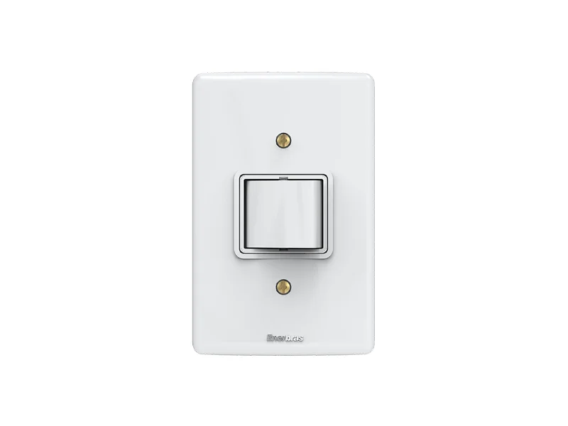 Conjunto Interruptor Intermediario 1 Tecla 10A 250V Artis Branca - Enerbras - 137E