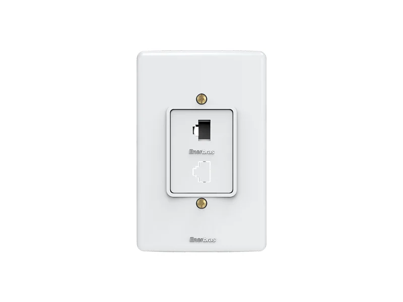 Conjunto Rj45 Cat5E Artis Branca - Enerbras - 145E