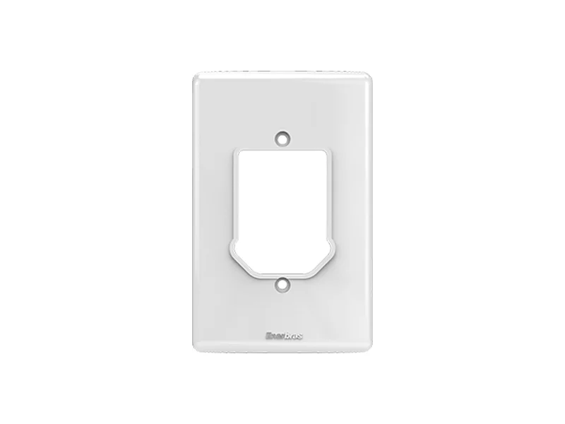 Placa 2x4 2 Tecla + 1 Tomadas Artis Branca - Enerbras - 111E14