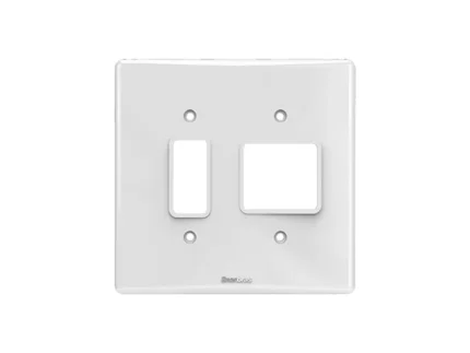 Placa 4x4 1 Tecla + 2 Teclas Artis Branca - Enerbras