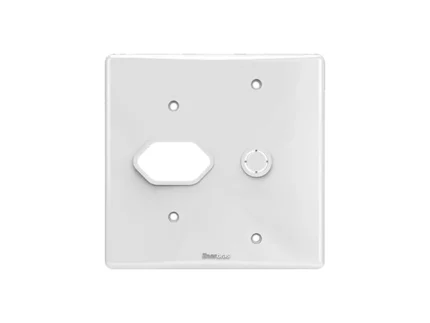 Placa 4x4 1 Tomada + 1 Saida Fio Artis Branca - Enerbras