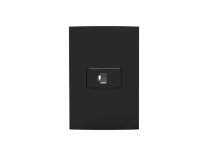 Conjunto RJ45 CAT6 Dubai Matte Black - Enerbras
