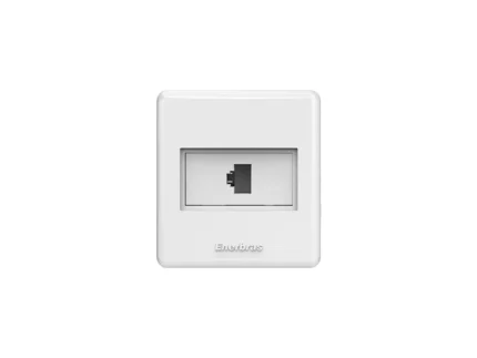 Conjunto Rj45 Cat5E Beleze Sobrepor Branca - Enerbras