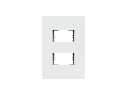 Placa 2x4 2 Modulos Separados C/ Suporte Dubai Branca - Enerbras