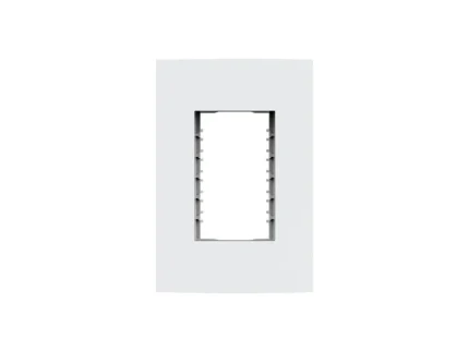 Placa 2x4 3 Modulos C/ Suporte Dubai Branca - Enerbras